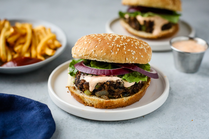 black bean burger