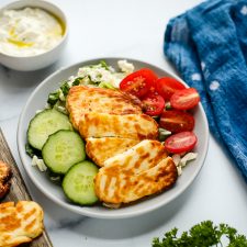 air fryer halloumi