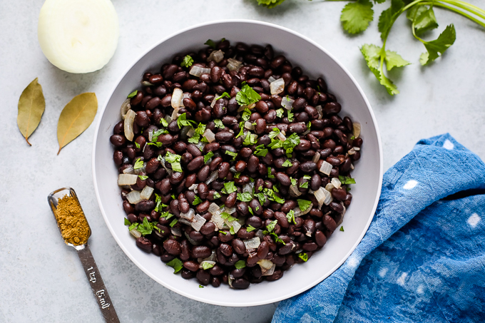 black beans in a bowl