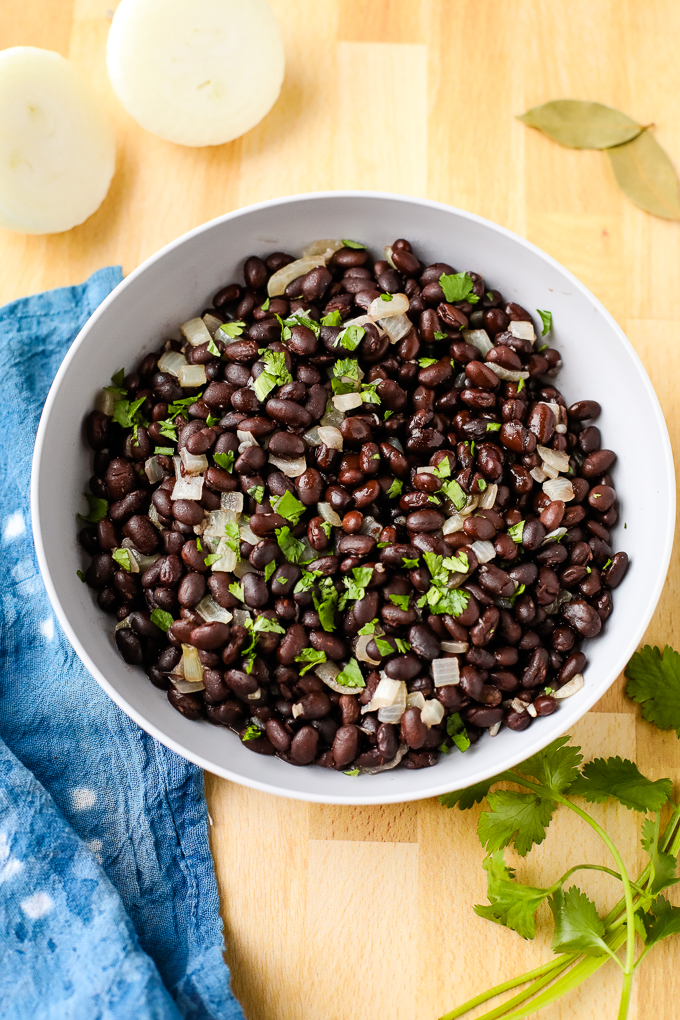 black beans in a bowl