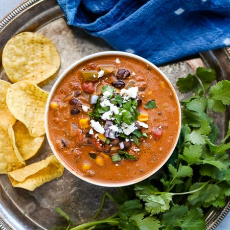 Vegetarian Enchilada Soup - I Heart Vegetables