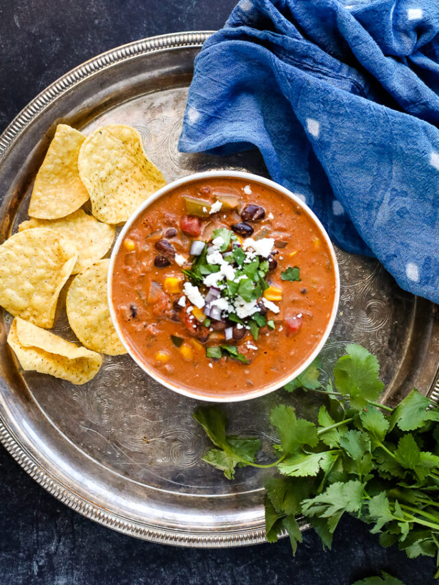 Vegetarian Enchilada Soup Recipe I Heart Vegetables