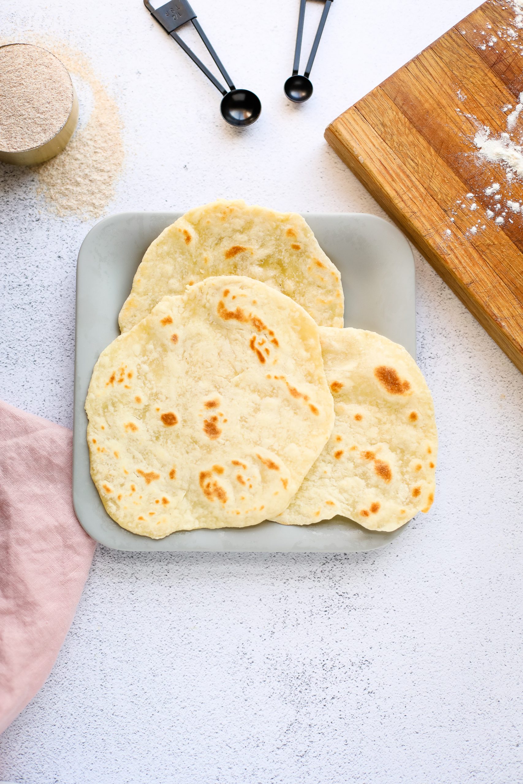 flatbread on a plate