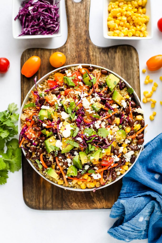 quinoa and avocado bowl