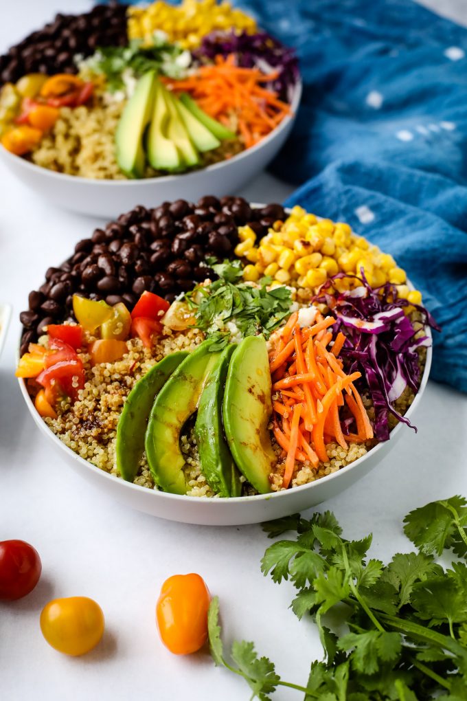 quinoa and avocado bowl