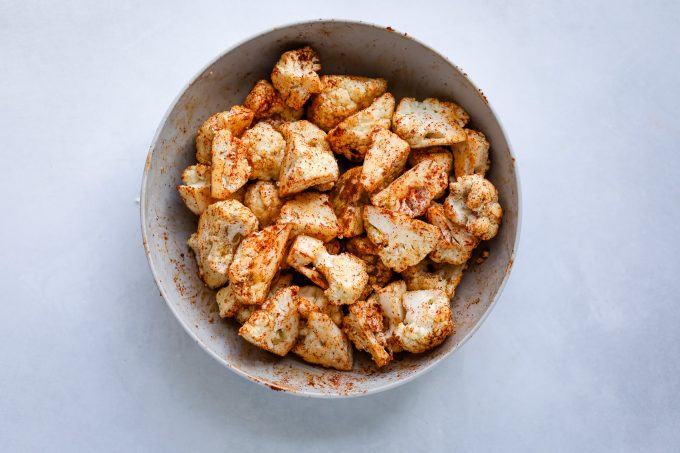 cauliflower tossed with spices