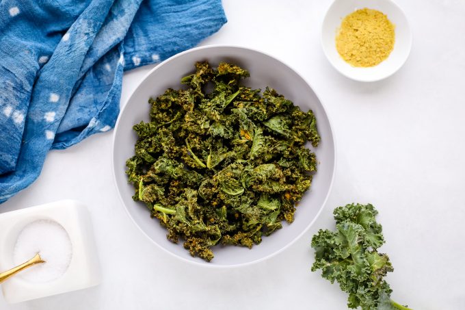 Vegan “Cheesy” Kale Chips