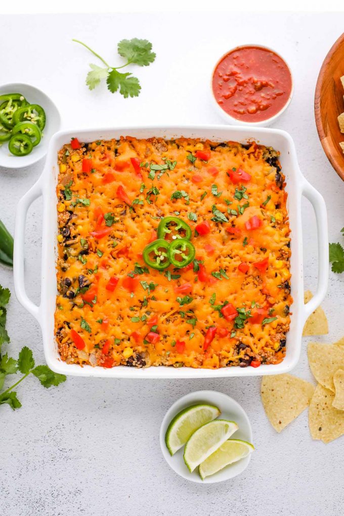 mexican quinoa in a pan