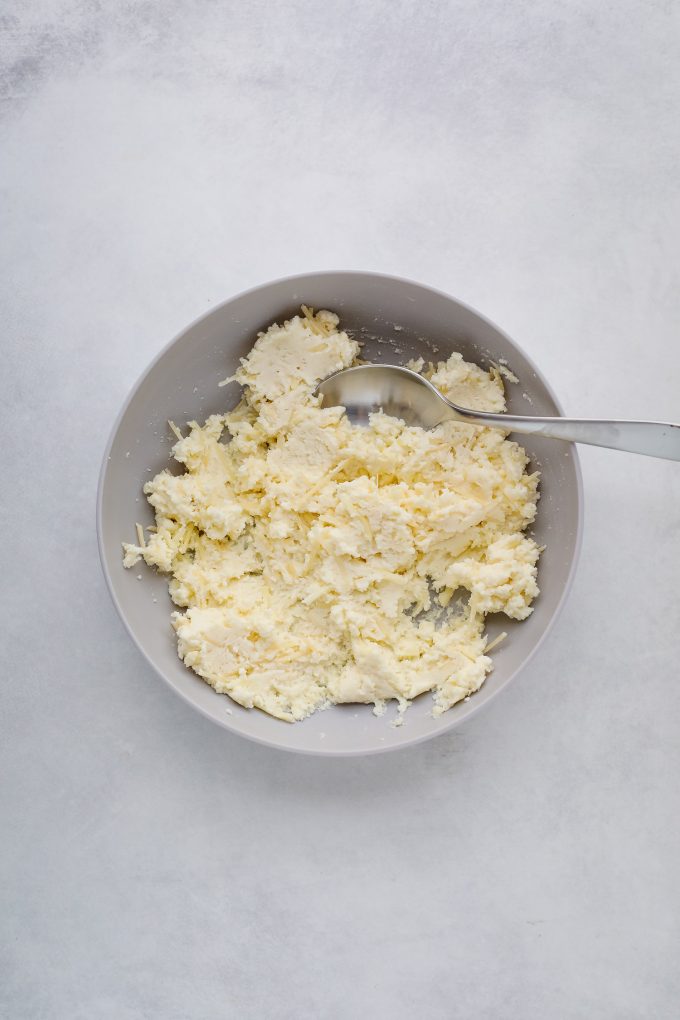 Ricotta cheese in a bowl