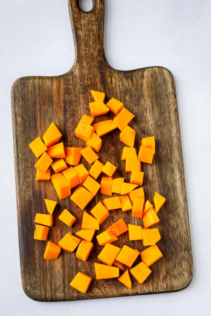 chopped butternut squash