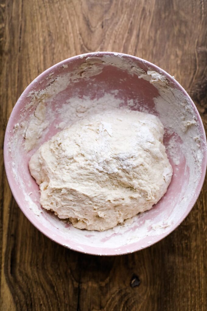 pizza dough in a bowl