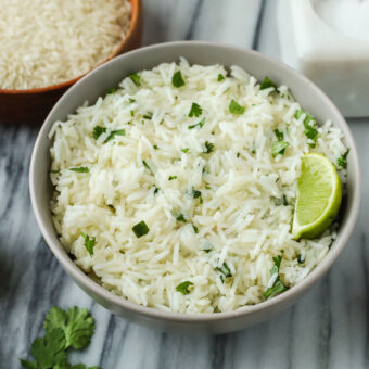 Rice Cooker Cilantro Lime Rice