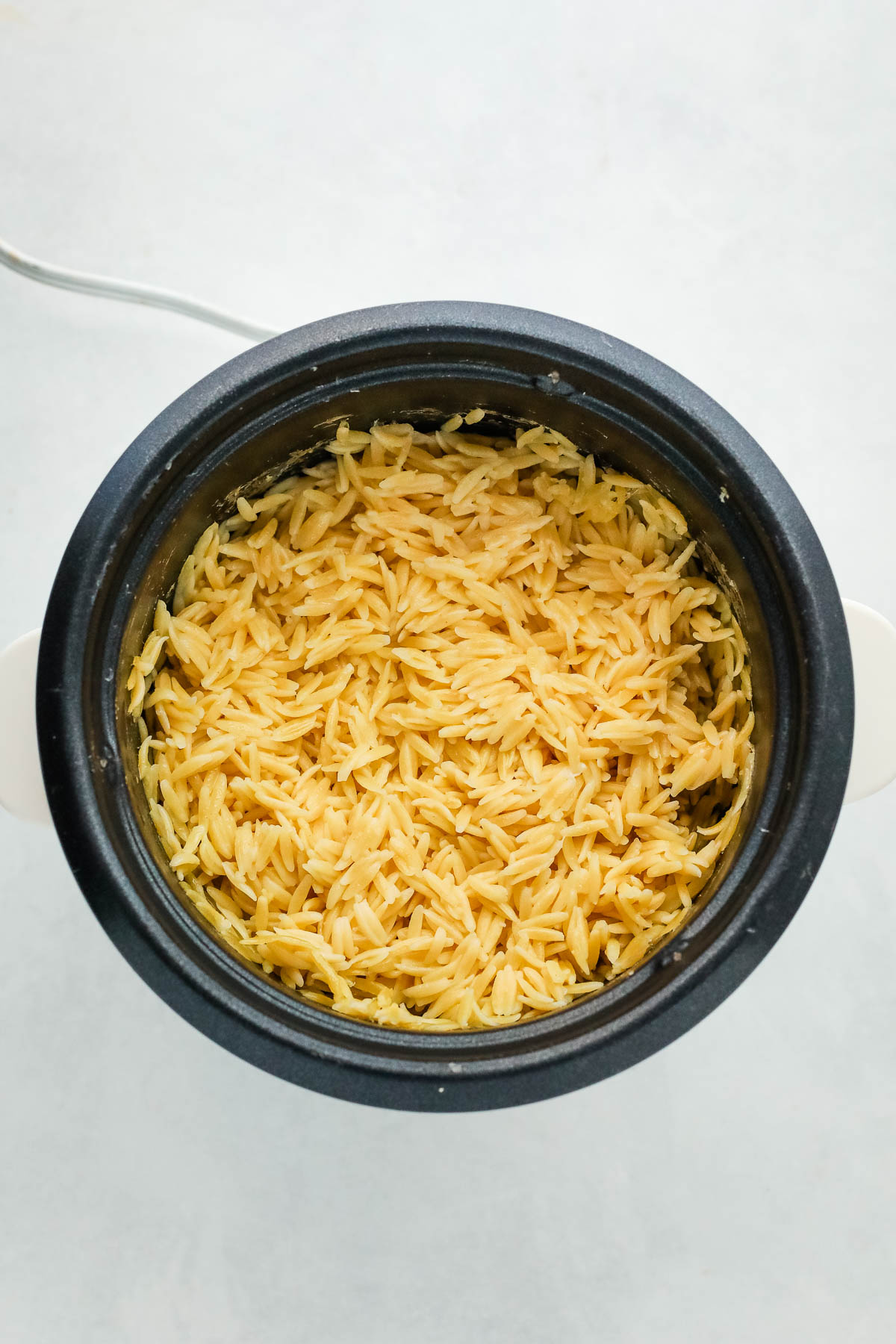 orzo pasta in a rice cooker