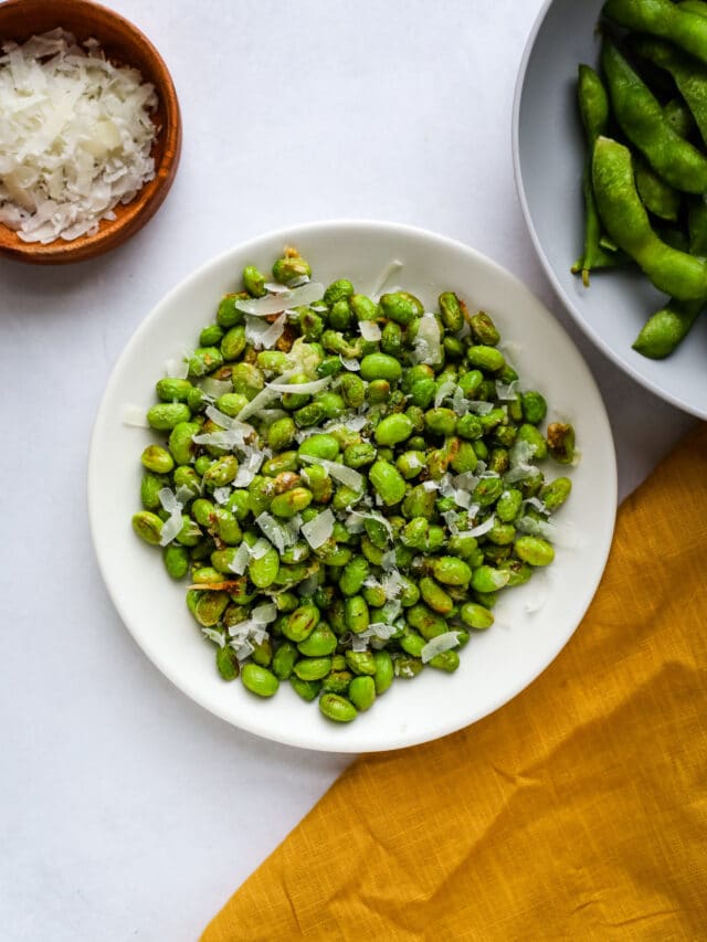 Crispy Parmesan Edamame Recipe I Heart Vegetables