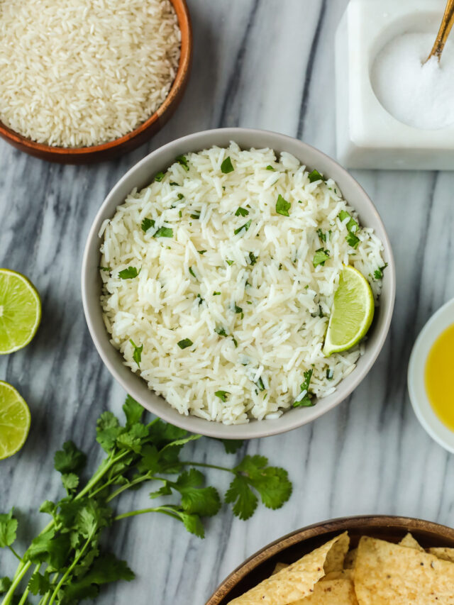 Cilantro Lime Rice Recipe I Heart Vegetables