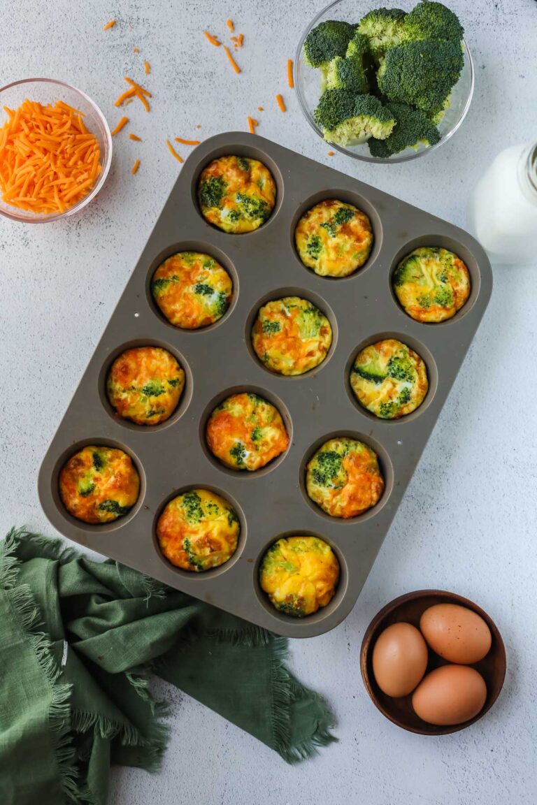 Broccoli Cheddar Egg Bites I Heart Vegetables