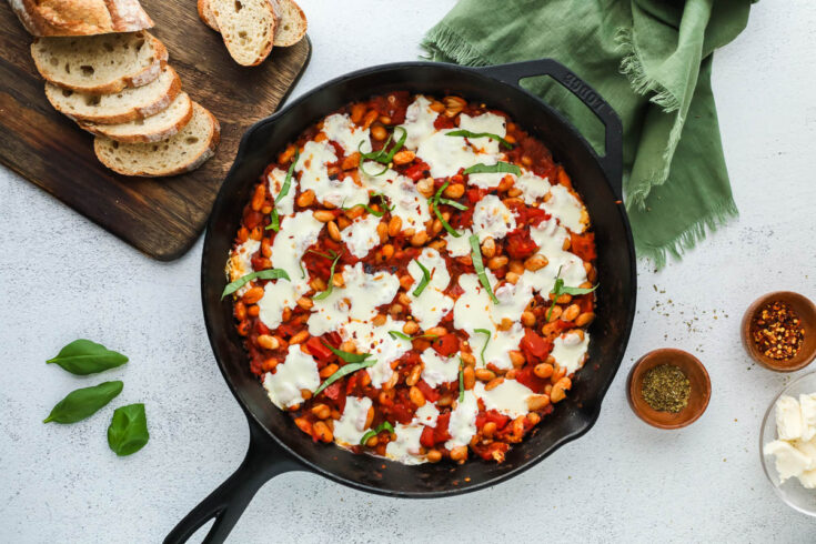 cheesy white beans