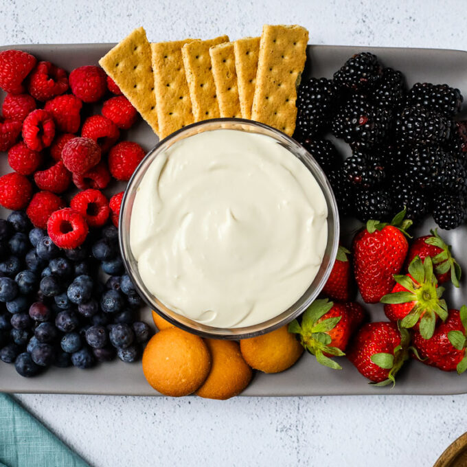 Cream Cheese Fruit Dip - I Heart Vegetables