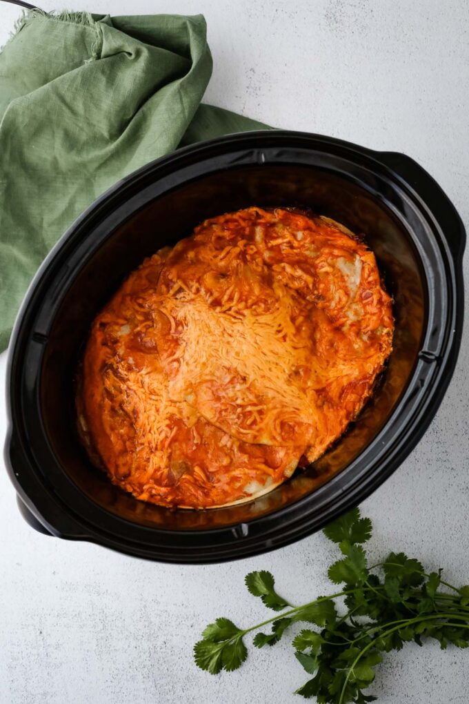 slow cooker enchilada casserole