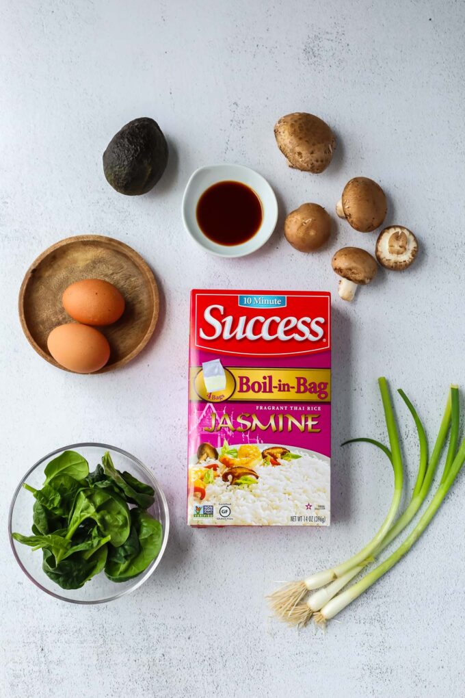 breakfast rice ingredients