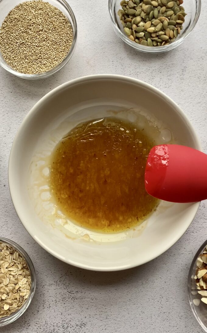 quinoa granola in a bowl