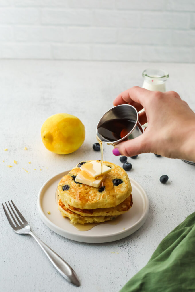 lemon blueberry pancakes