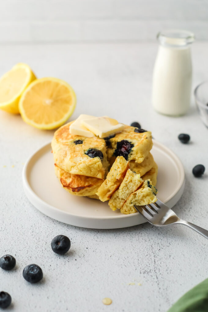 lemon blueberry pancakes