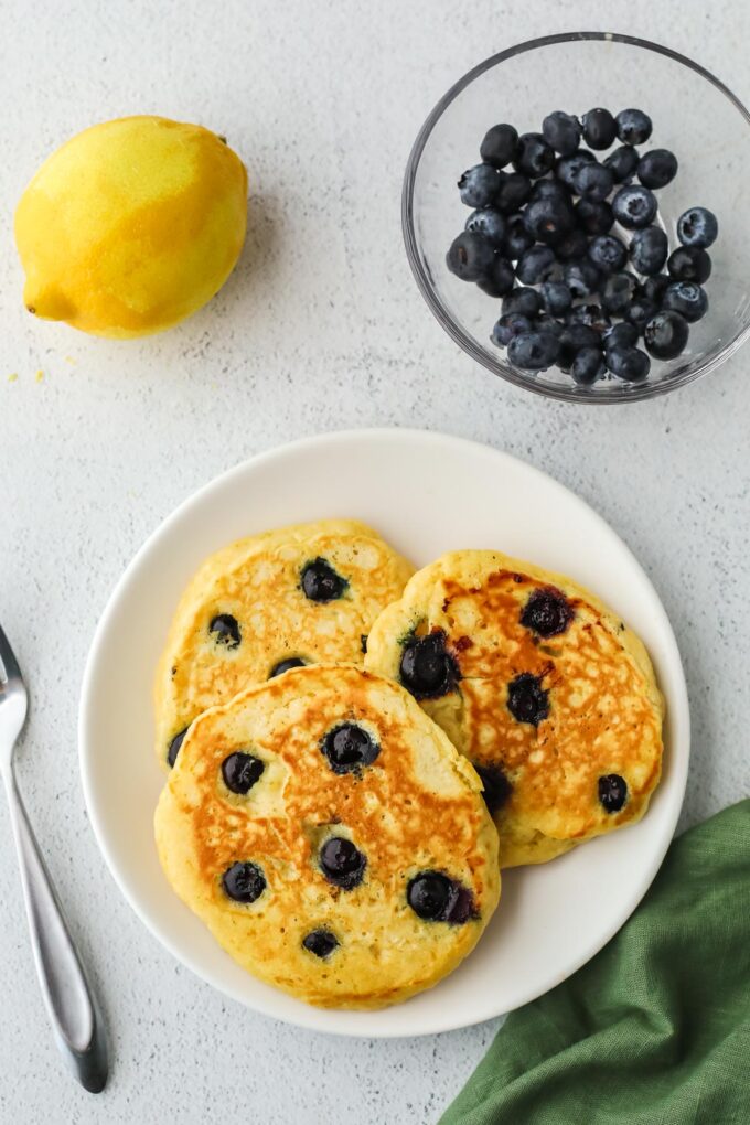 lemon blueberry pancakes