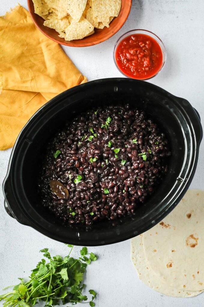 Slow Cooker Black Beans - I Heart Vegetables