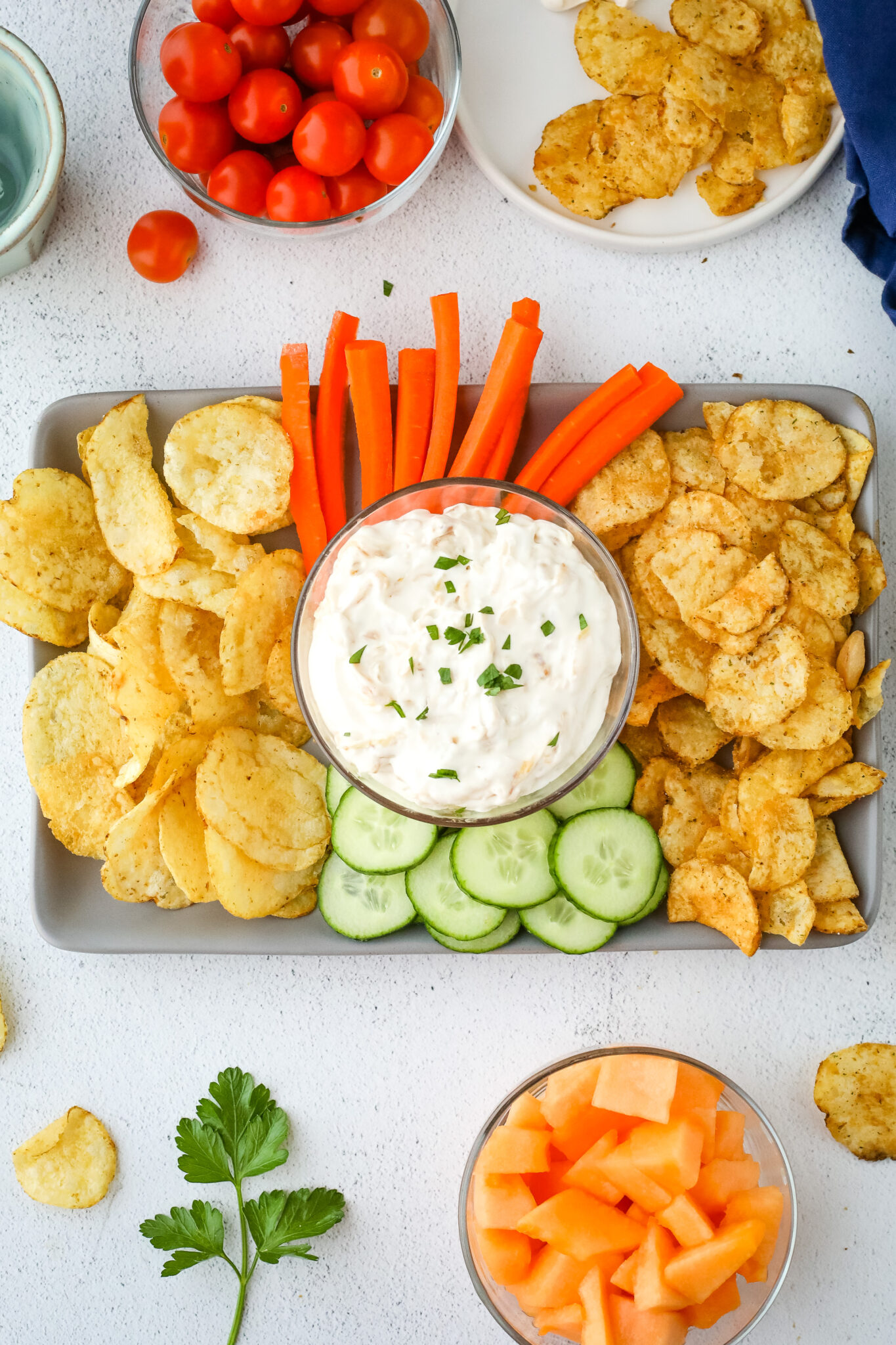 Greek Yogurt French Onion Dip I Heart Vegetables