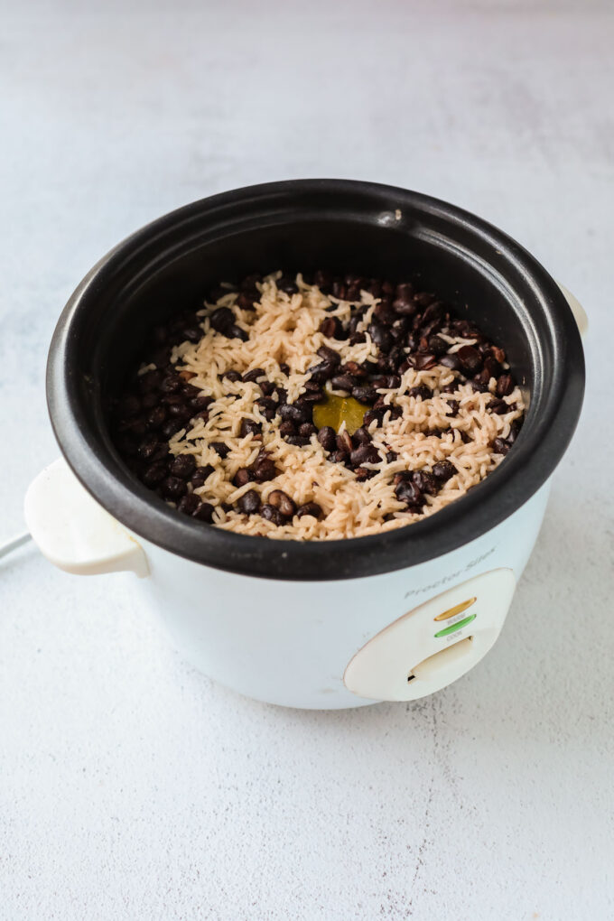 rice cooker rice and beans