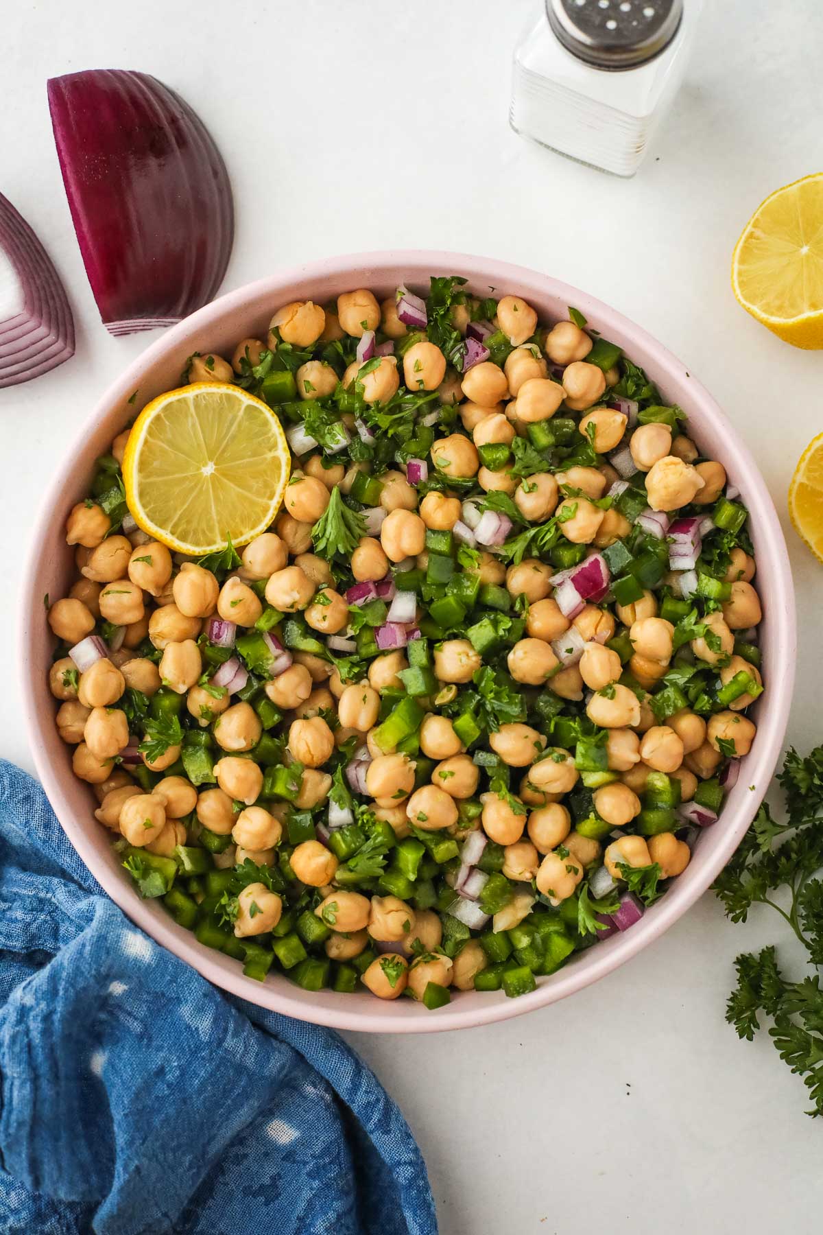 simple chickpea salad i