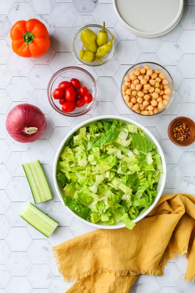 vegan chopped salad