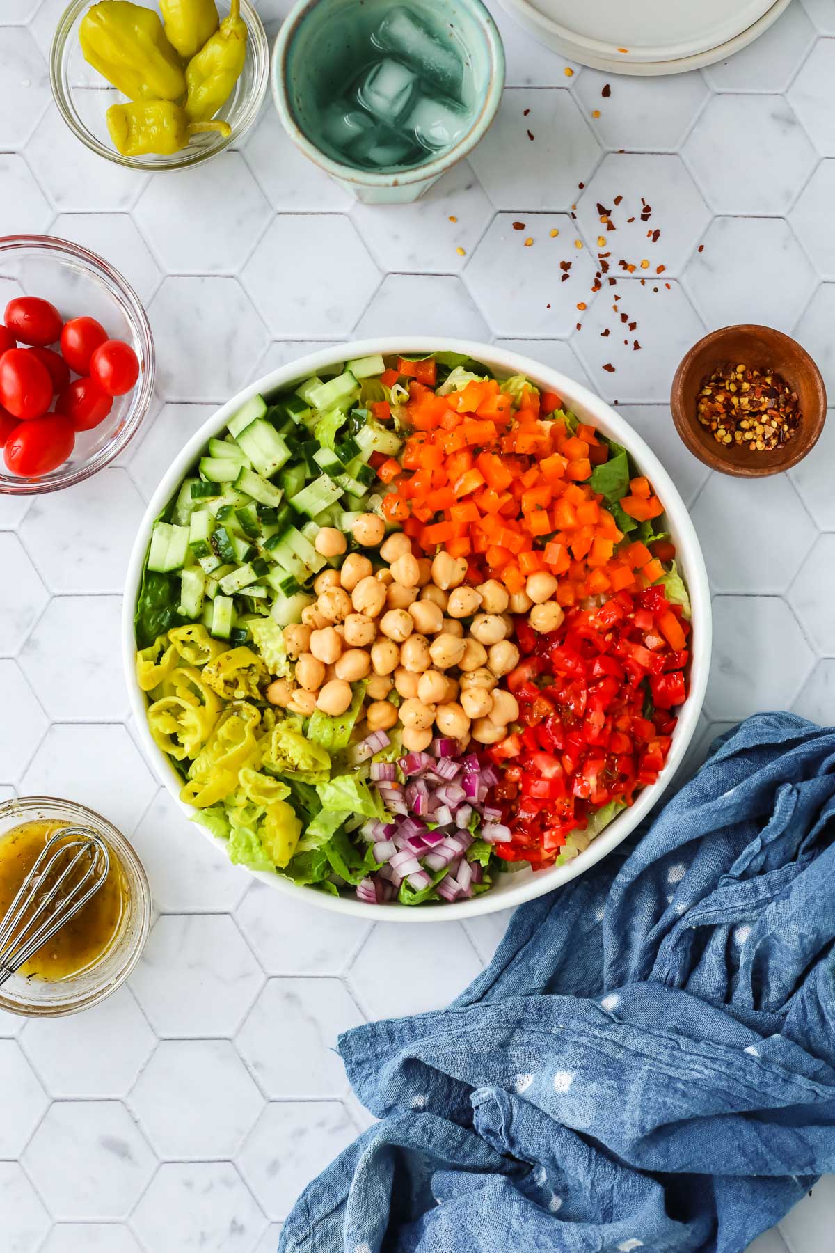 How To Chop Vegetables For A Chopped Salad? 