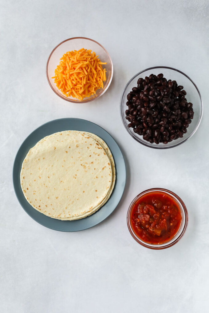 crispy black bean taco ingredients