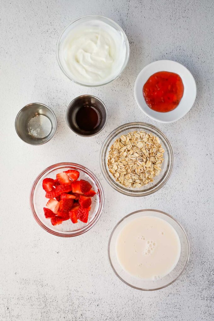 overnight oat ingredients