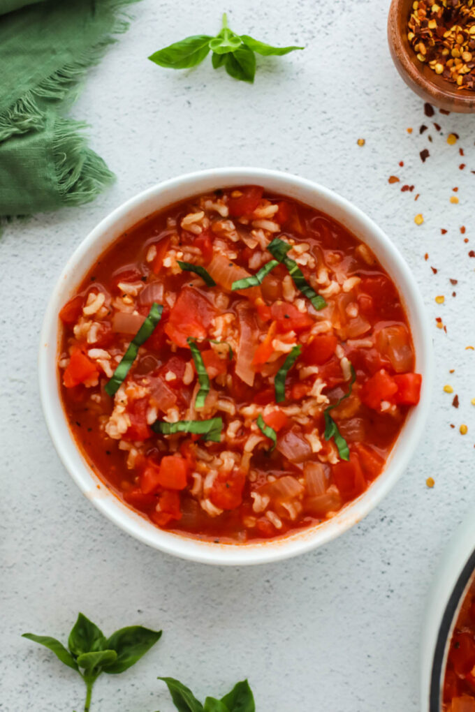 tomato and rice soup