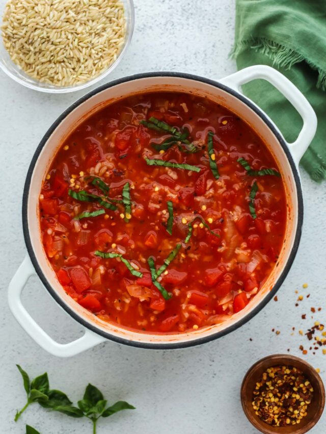 Tomato and Rice Soup Recipe I Heart Vegetables