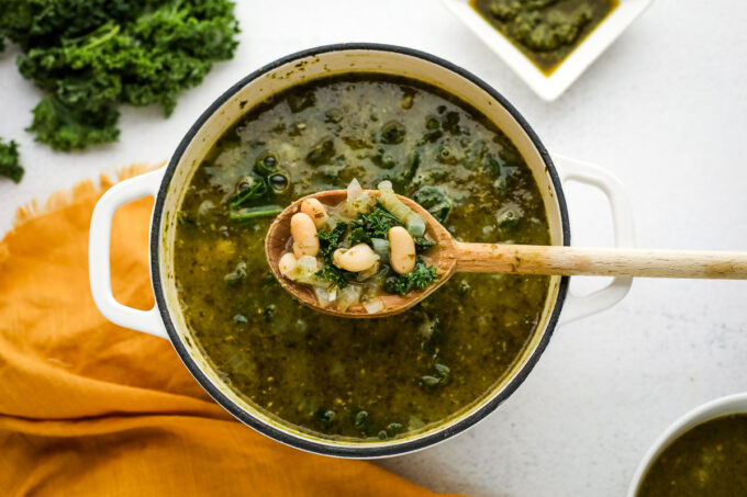 Pesto White Bean Soup