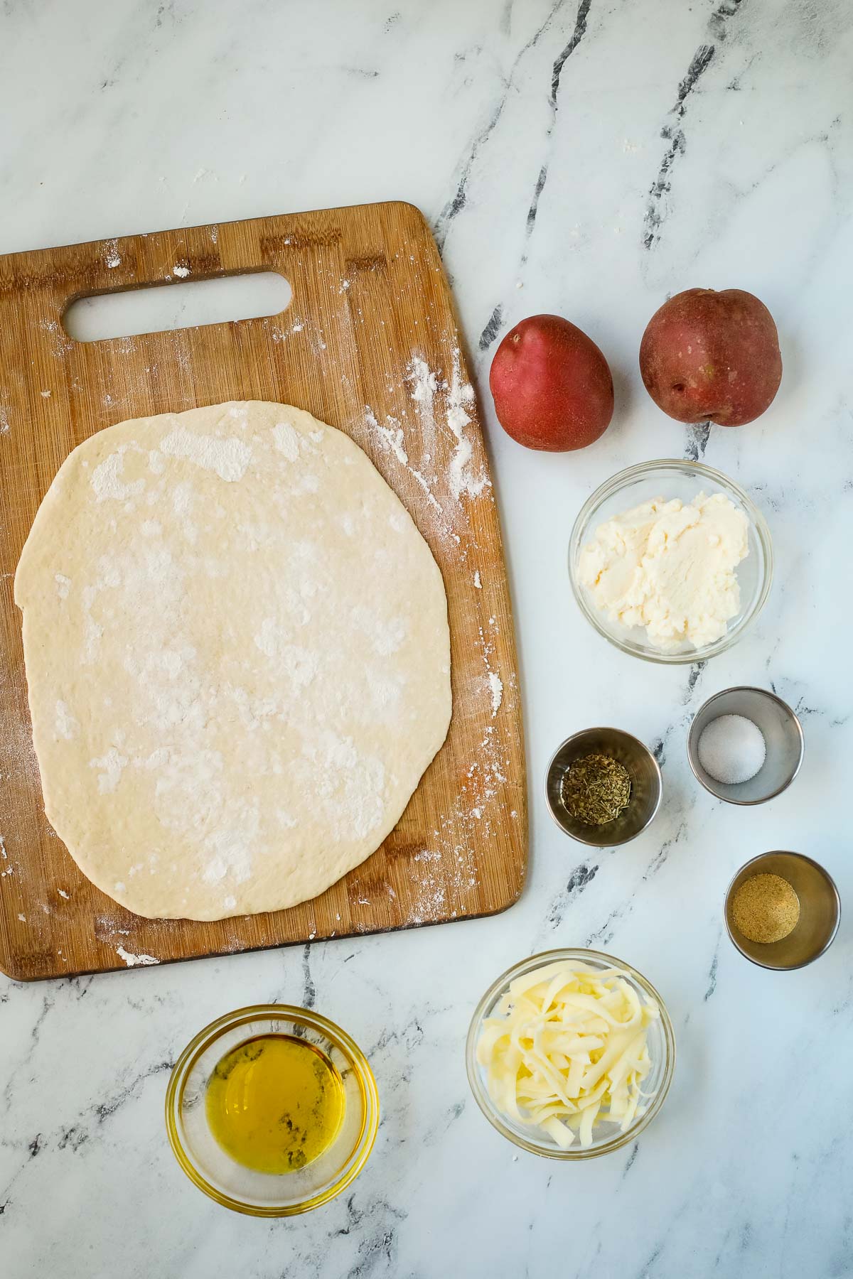 Easy Potato Pizza - I Heart Vegetables