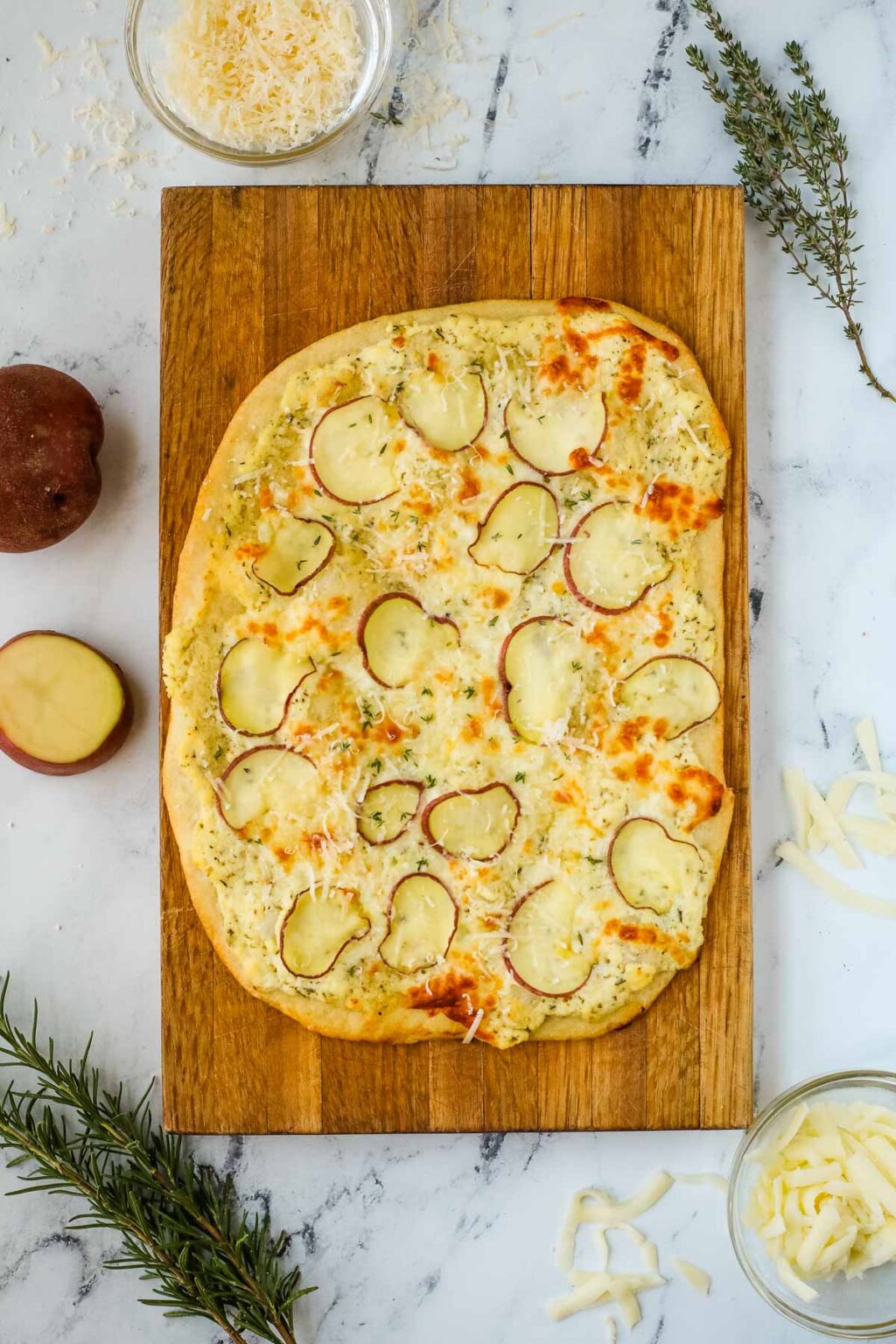 Easy Potato Pizza - I Heart Vegetables