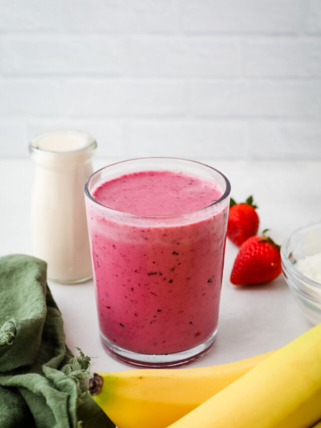 Banana Berry Smoothie Recipe I Heart Vegetables