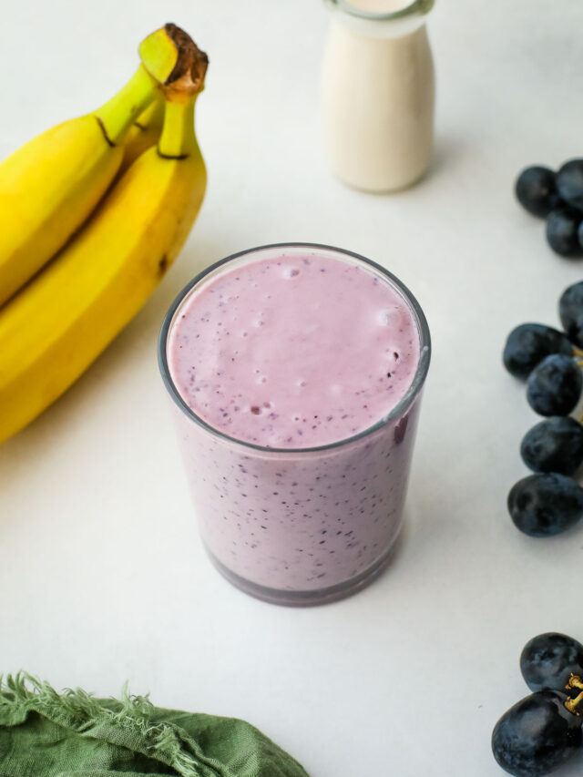 The Best Grape Smoothie I Heart Vegetables