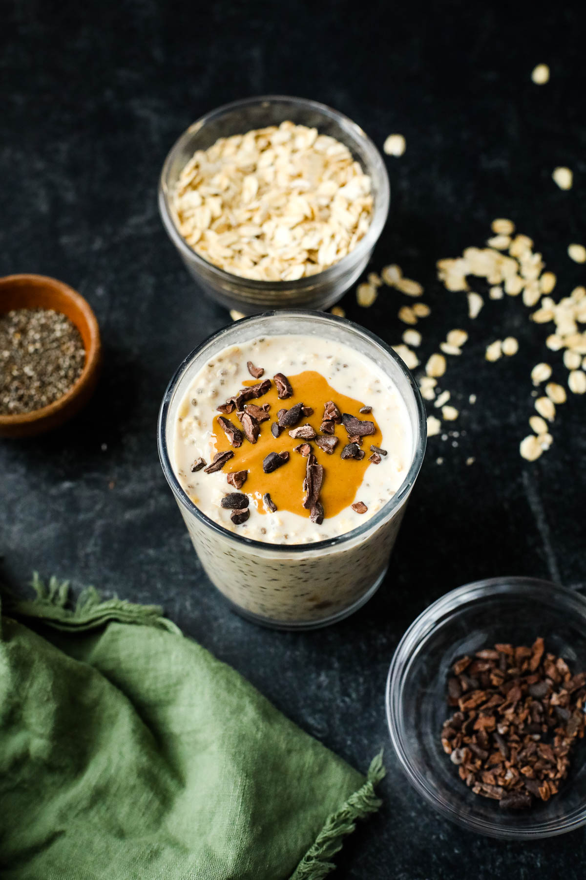 Overnight Oats - Chocolate Peanut Butter - The Fit Peach