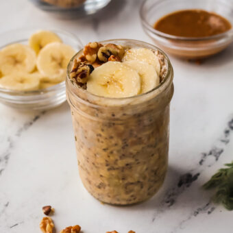 Banana Bread Overnight Oats