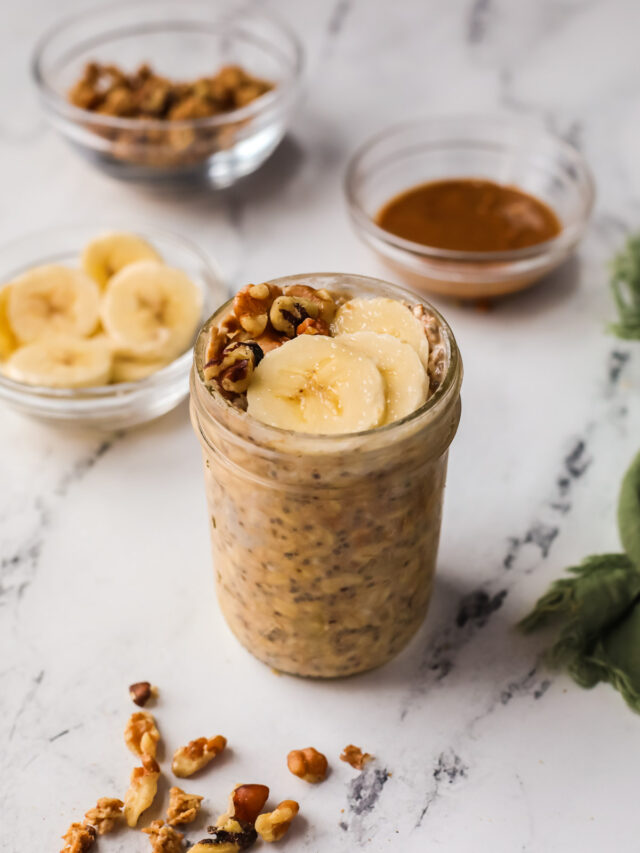 Banana Bread Overnight Oats Recipe I Heart Vegetables