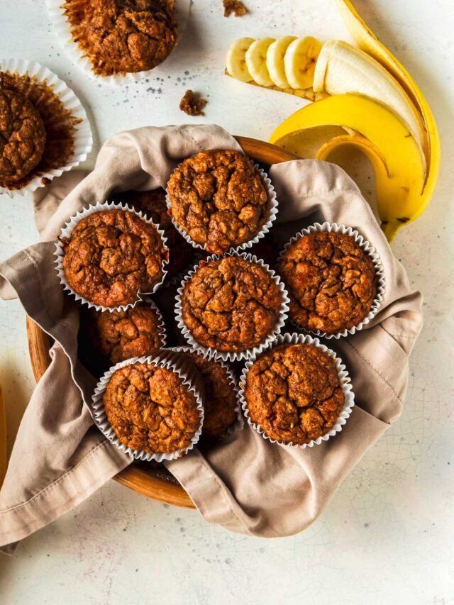 Healthy Banana Oat Muffins I Heart Vegetables