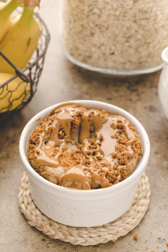 baked oats with biscoff