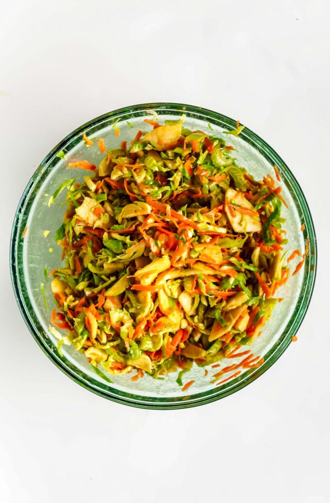 shredded Brussles sprout salad