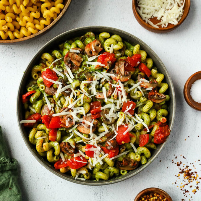 Pesto Cavatappi Pasta I Heart Vegetables